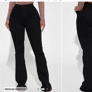 Fashion Nova Black Flare Jeans